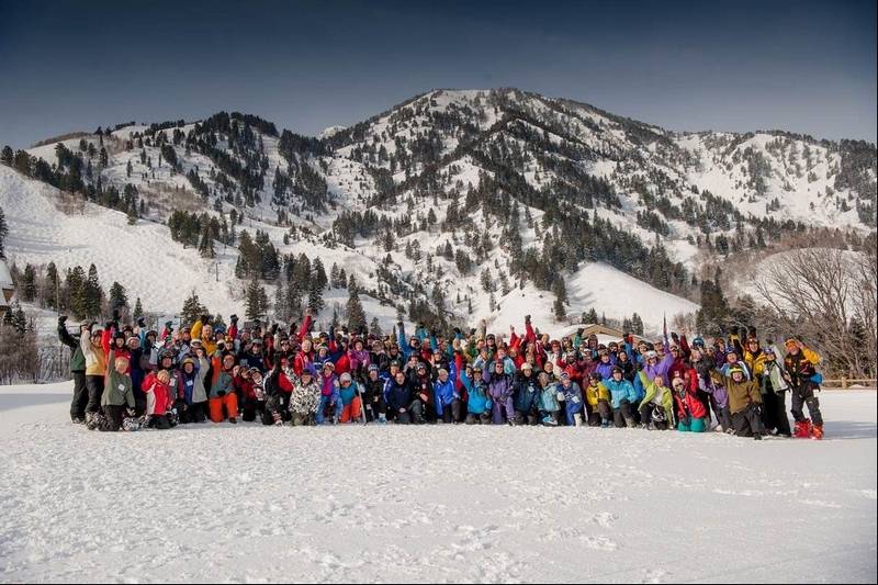 70+Ski Club Gathers At Snowbasin, UT. Clubs are a natural magnet for senior skiers. Credit: DailyHerald.com