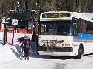City bus from downtown Boulder to Eldora is super convenient.  Credit: Eldora Resort