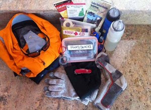 Here are the "Ten Essentials": Gear you will need for a hike. Credit: Steve Hines