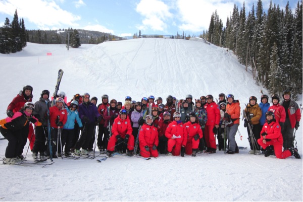 Over The Hill Gang poses on Copper Mountain. Not exactly a club, OHG is open to anyone 50+ and has spread around the globe. Credit: Copper Mt.