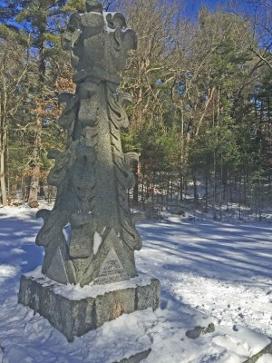 A pinnacle from Gore Hall, former library at Harvard. The Appleton family had close ties. Credit: SeniorsSkiing