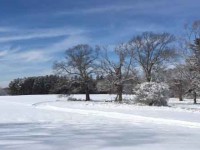 Skiing in open fields under a bluebird sky at Appleton Farms, Ipswich, MA is about as good as it gets.
Credit: SeniorsSkiing