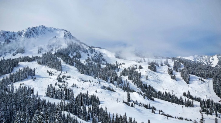 Clearing skies over Cowboy Mountain at Stevens Pass. Credit: John Nelson