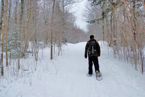 Snowshoeing at Smugg's. Many different tours are offered at Smuggler's Notch. Credit: Smuggler's Notch
