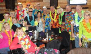 Hawaiian party in BC? Sure. Social activities are frequent and fun at SilverStar. Credit: Marg Malkin