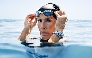 In 2013, Diana Nyad swam the Florida Straits, 110 miles, without a shark cage in 53 hours. She was 64 years old. Credit: Steven Lippman