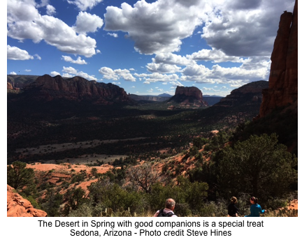 A desert spring with great companions is a treat in Sedona, AZ. Credit: Steve Hines