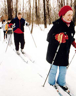 clintons-skiing