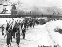 Ski train unloads in North Conway, NH, circa 1946.
Credit: Dick Smith