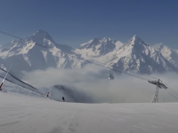 Amazing vistas on a long, long at Les Deux Alpes